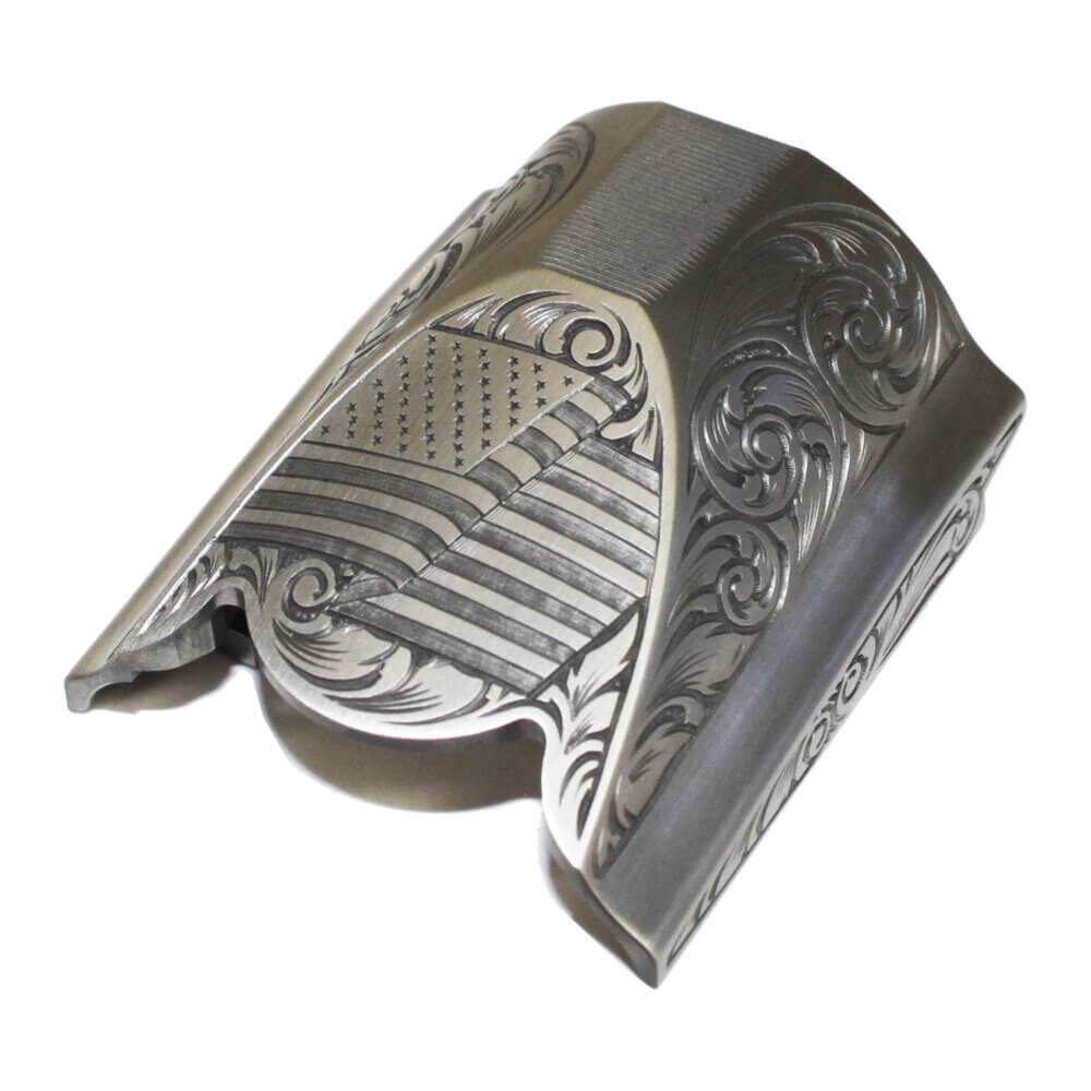 K-80 Top Latch, Nitride, Flag with Scroll