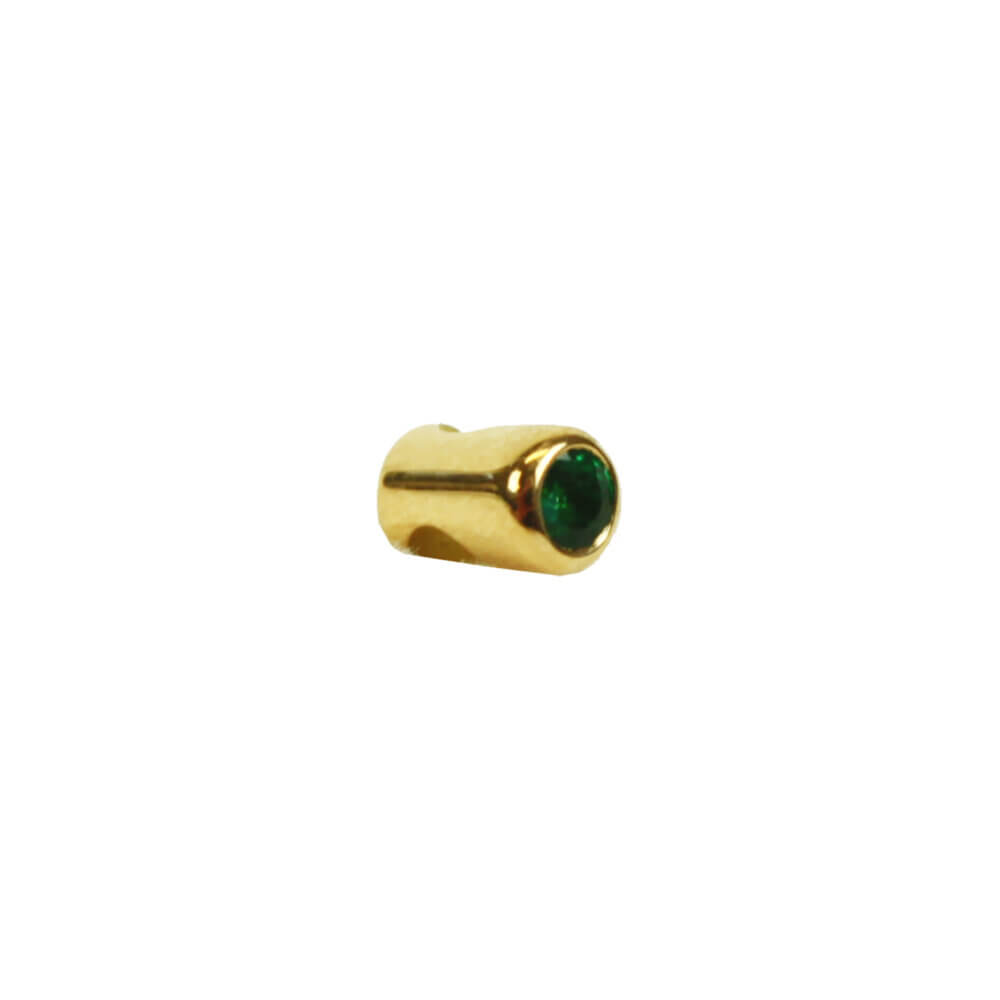 Krieghoff K-80 Front Sight – 18K Yellow Gold with Emerald