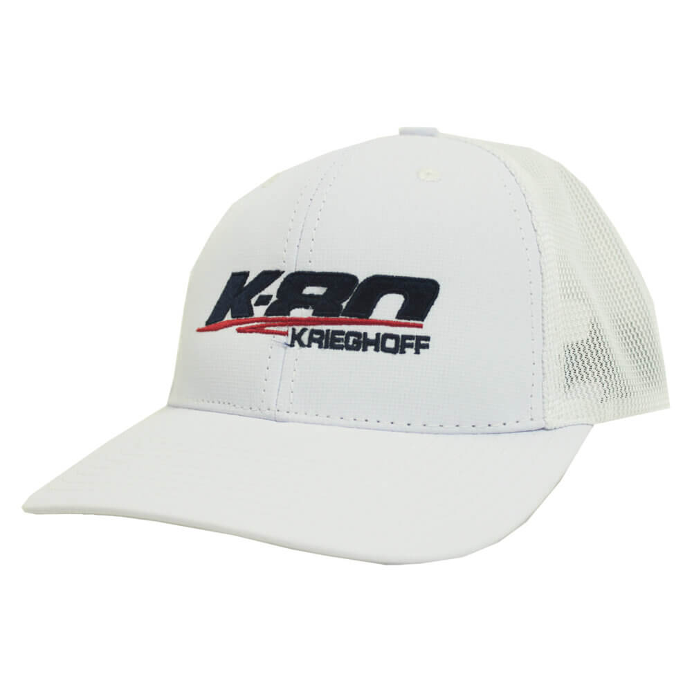 K-80 Performance Trucker Hat, White