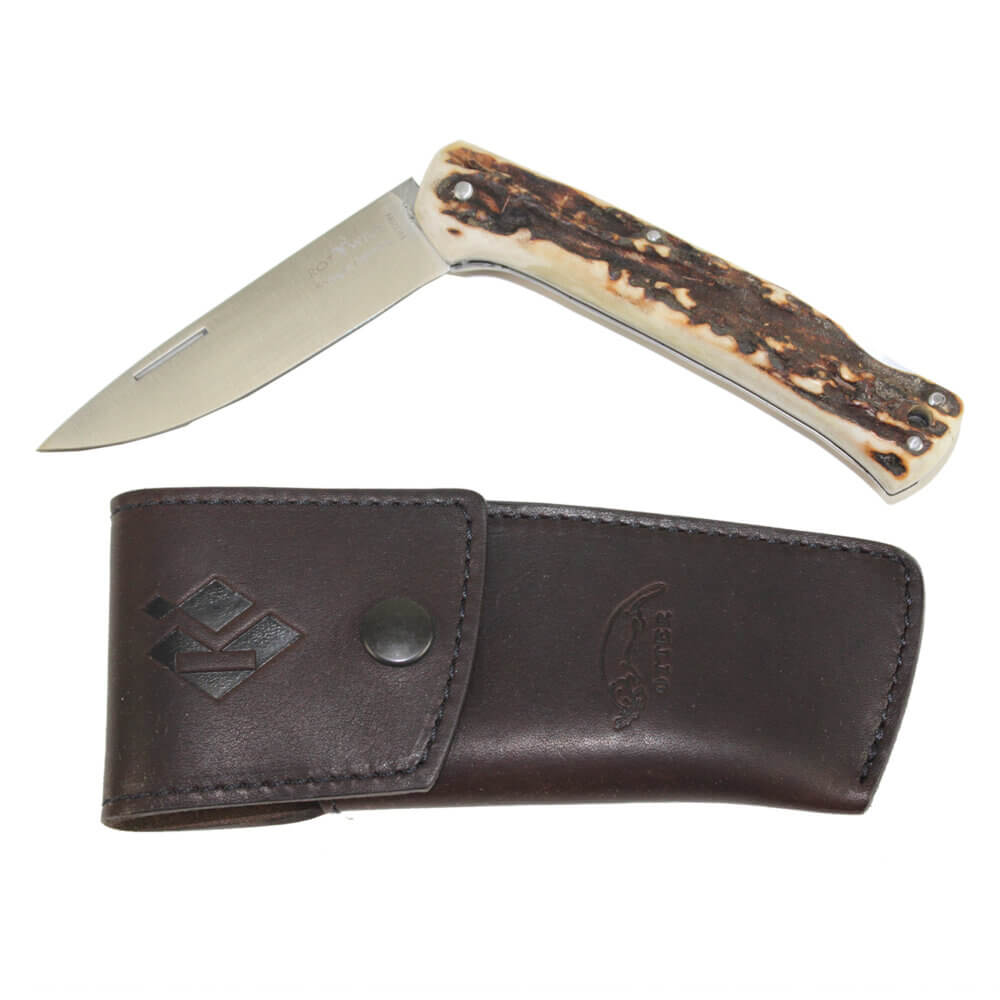 Krieghoff “Reineke” Pocketknife by Otter, Buckhorn Handle