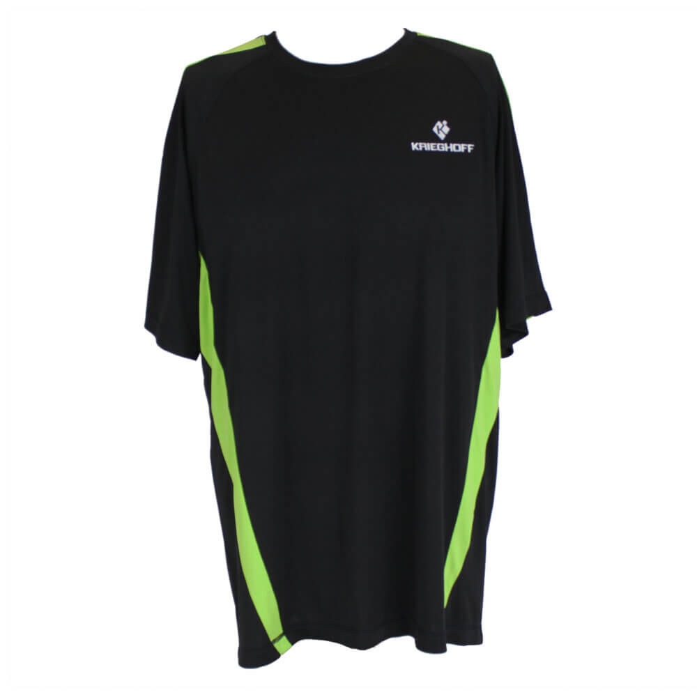 Krieghoff Performance T-Shirt, Black/Lime Green – Medium Only